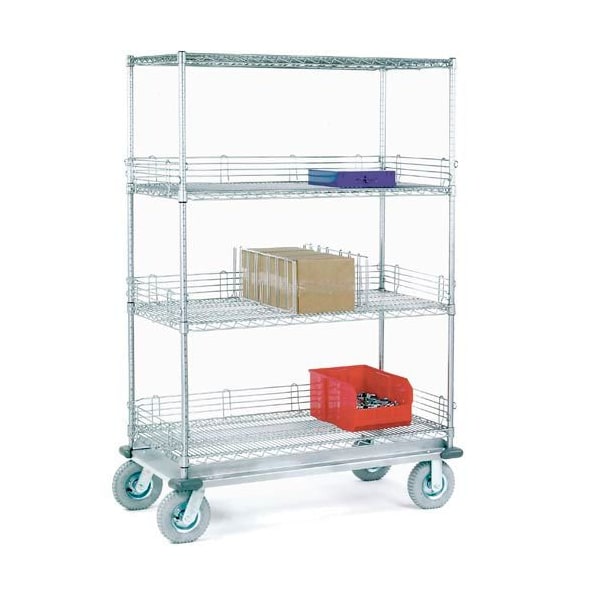Nexel Chrome Wire Shelf Truck, 1200 lb. Capacity, 60inL x 24inW x 72inH 168247 - main